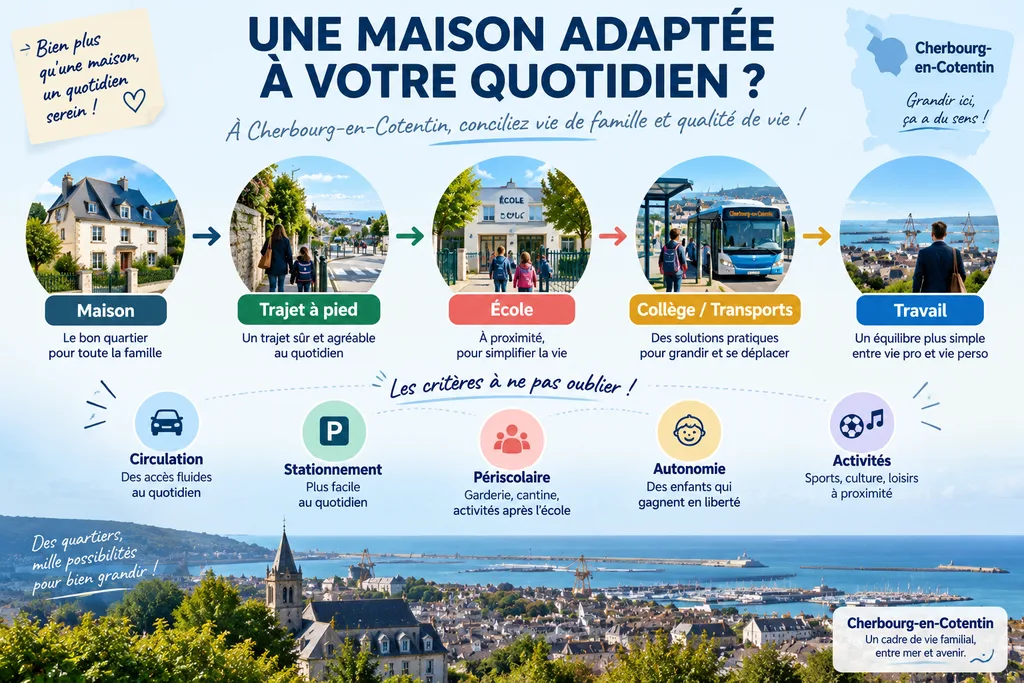 Maison familiale proche des écoles à Cherbourg-en-Cotentin