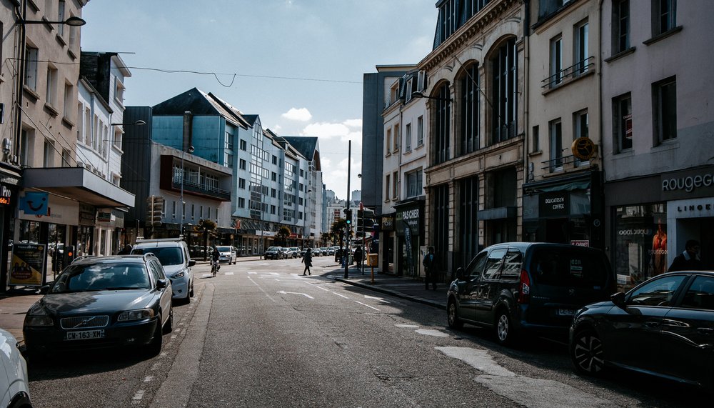 Immeubles dans le centre-ville de Cherbourg-en-Cotentin