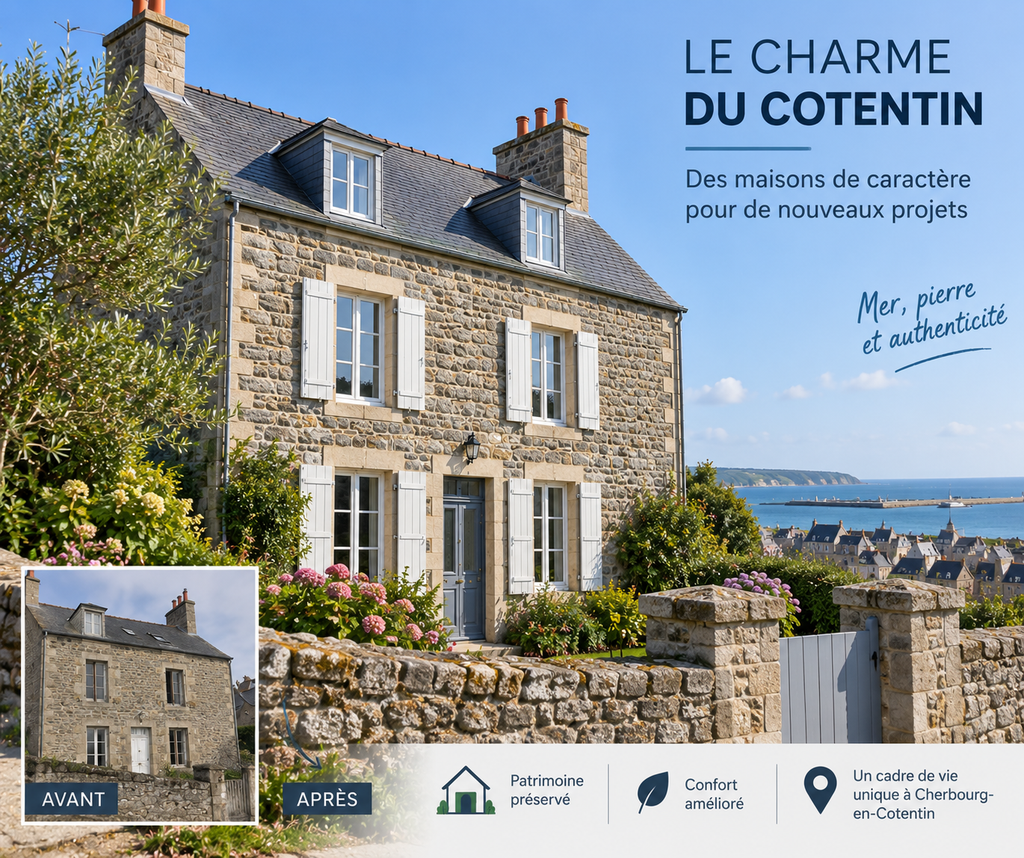 Maison ancienne à rénover à Cherbourg-en-Cotentin