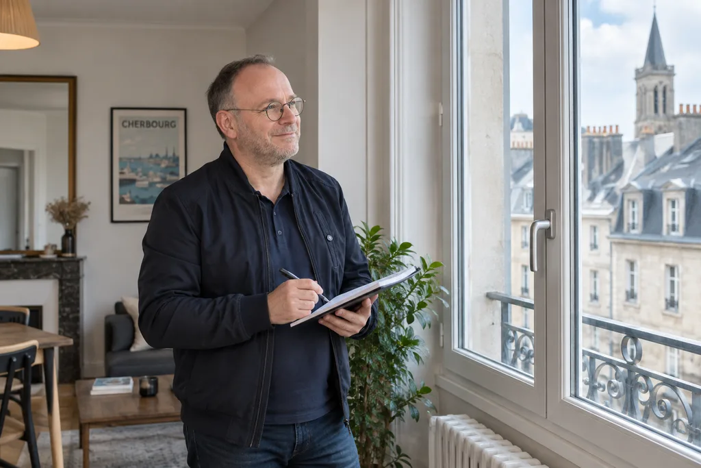Sébastien réalise l'estimation d'une maison à Cherbourg-en-Cotentin